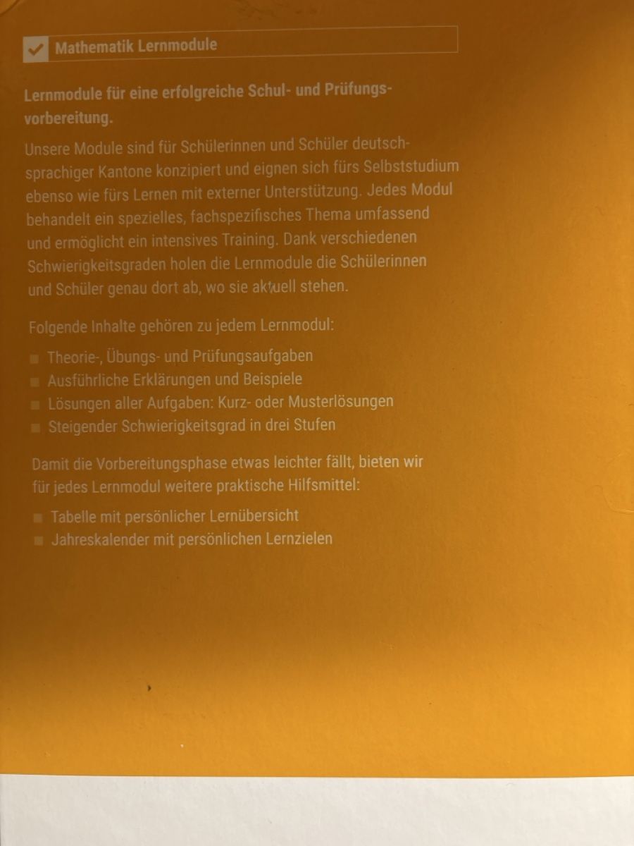 Libri: Mathematik Lernmodule f. Gymnasium  – Usato da Stäfa venduto da Talaso 4