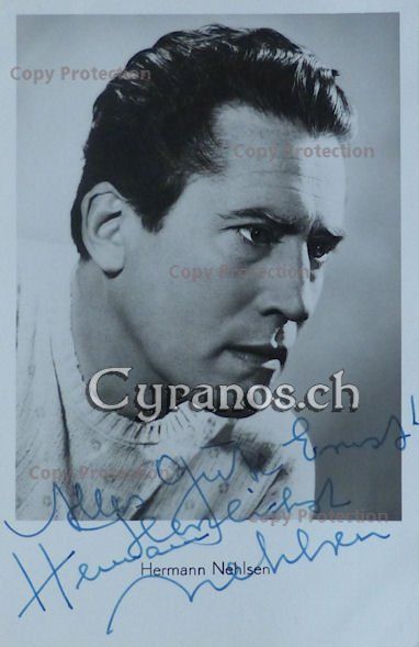 Autografi: Hermann Nehlsen (1920-?) Schauspieler - Autogramm – Usato da Dietikon venduto da cyranos.ch