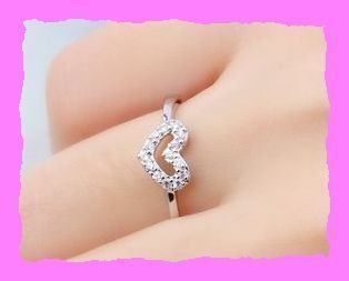 Anelli: Bezaubernder Herz Ring mit Zirkonia – Nuovo e nell'imballaggio originale da Oberglatt ZH venduto da Diamond-Girl 1