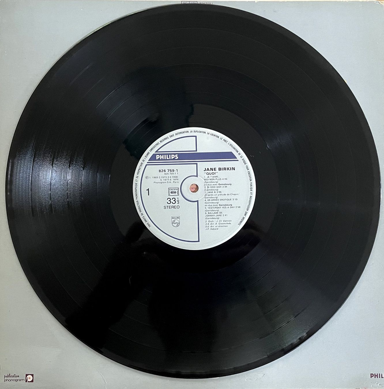 Dischi in vinile: Jane Birkin - Quoi – Usato da Savagnier venduto da Ne2065 2