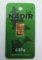 1 x Goldbarren 0.10g, 999.9 Gold