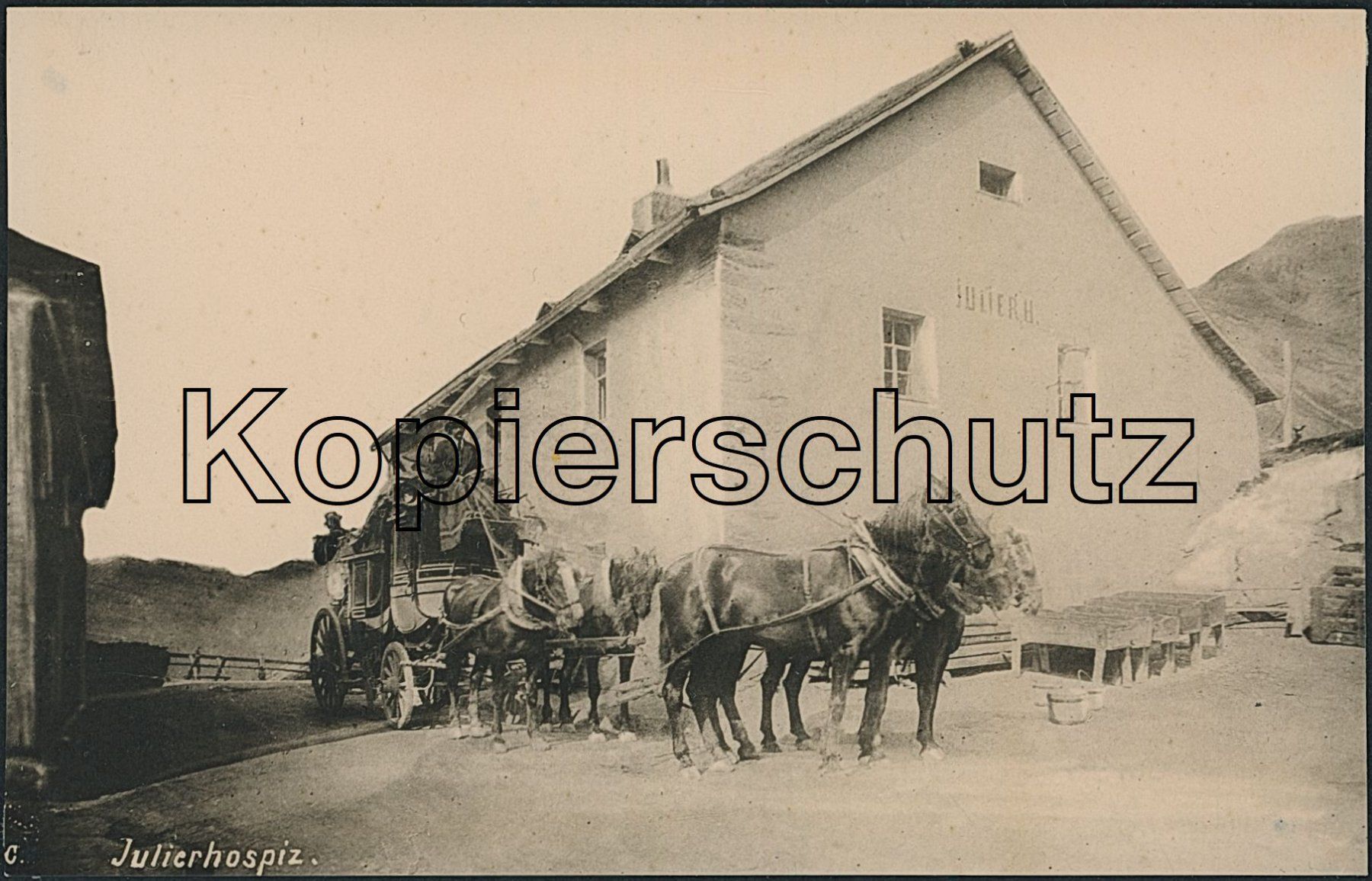 Cartoline postali: GR Julier Pass - Postkutsche - Bivio – Nuovo (secondo la descrizione) da Schindellegi venduto da Jonathan77