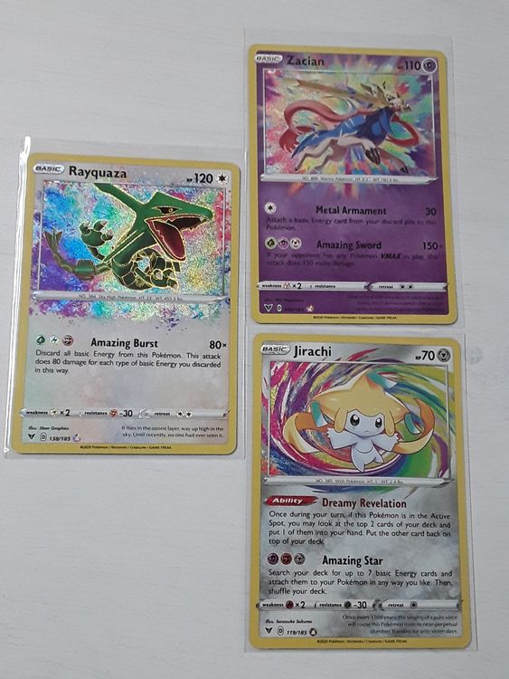 Rayquaza / Jirachi / Zacian Amazing Rare Vivid Voltage | Kaufen Auf Ricardo