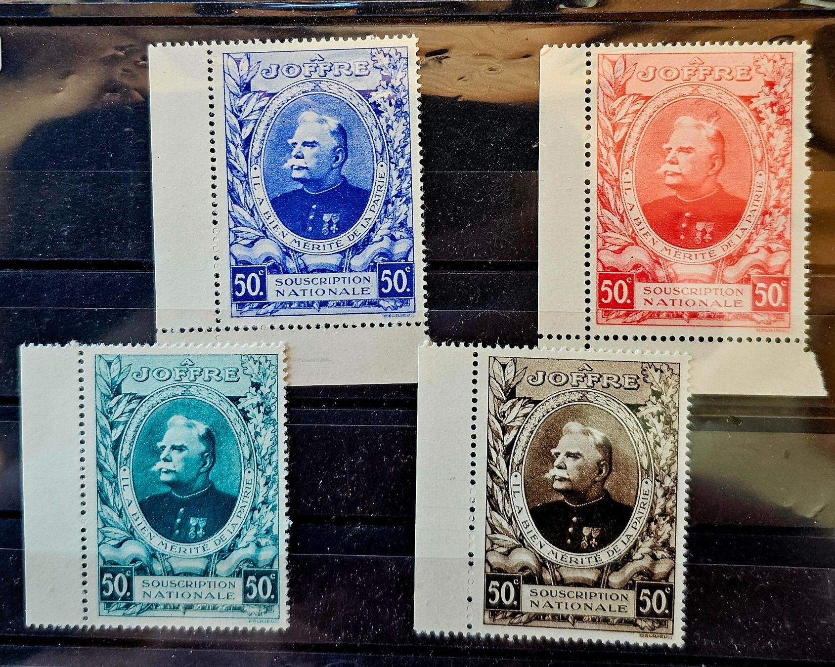 Tutti i francobolli: FRANCE Vignettes Maréchal Joffre ** 1930 – Usato da Les Valettes venduto da Nuba1