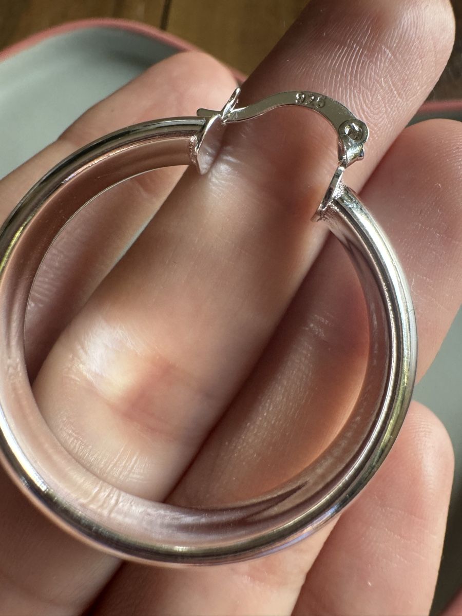 Orecchini pendenti & Orecchini a lobo: Silber Creolen 925er Sterling Silber – Nuovo e nell'imballaggio originale da Männedorf venduto da mariadelrocioeberle 3