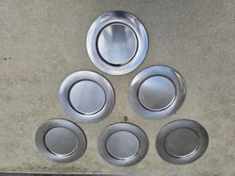 Edelstahl Platzteller-Set, 6 Stück, Ø 28,5 cm