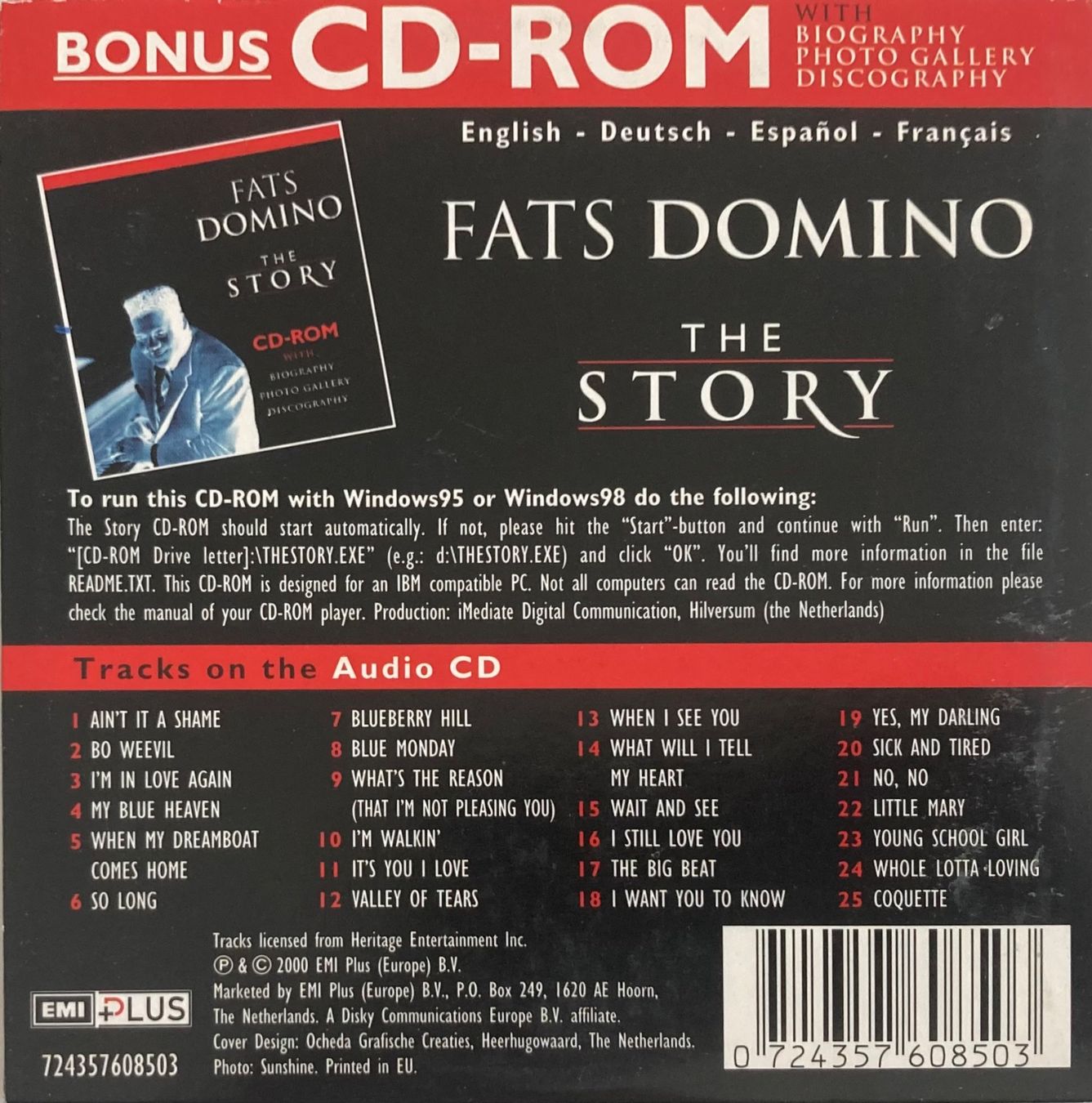 CD: FATS DOMINO - THE STORY – Usato da Poliez-Pittet venduto da Newtown-Records 1