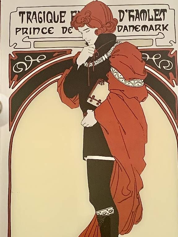 Spiegel: Miroir vintage Alphonse Mucha – Gebraucht aus Montreux von Barber_Swiss_Vintage 1