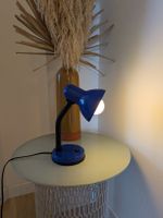 Lampe de bureau bleue vintage, flexible et ajustable - Eglo