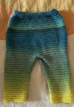 Selbstgestrickte Baumwollhosen gr. 62