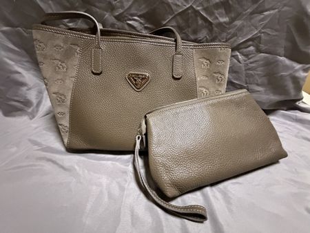 Maison Mollerus Handtasche, beige