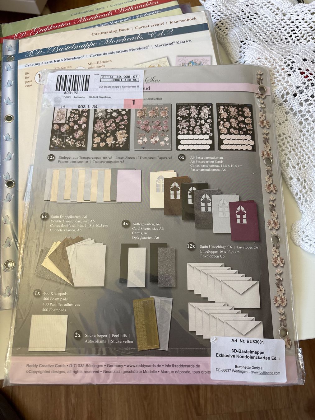 Kit bricolage: 24x 3D-Karten zum basteln – Nuovo e nell'imballaggio originale da Amriswil venduto da SCHLOSSGEISTLI 1