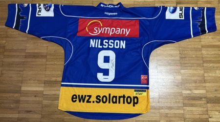 ZSC Lions Matchworn Trikot Nilsson #9 - 2013/14 Top Zustand!