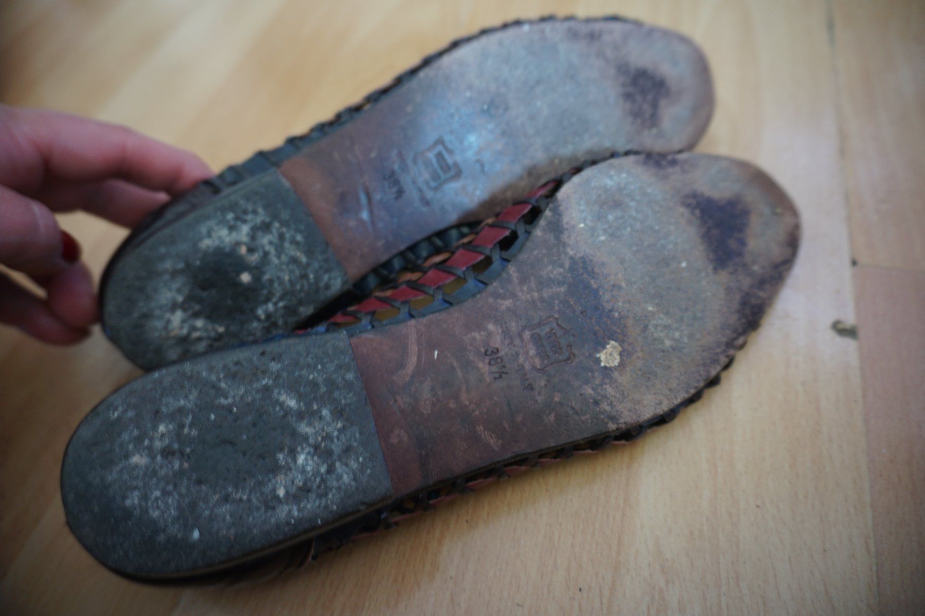 Scarpe da donna: Braune Flecht-Ballerinas Gr. 38,5 – Usato da Zürich venduto da einalemjena 5