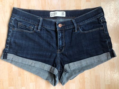 A&F Abercrombie & Fitch Shorts, Jeanshose, L, Weite 31 blau