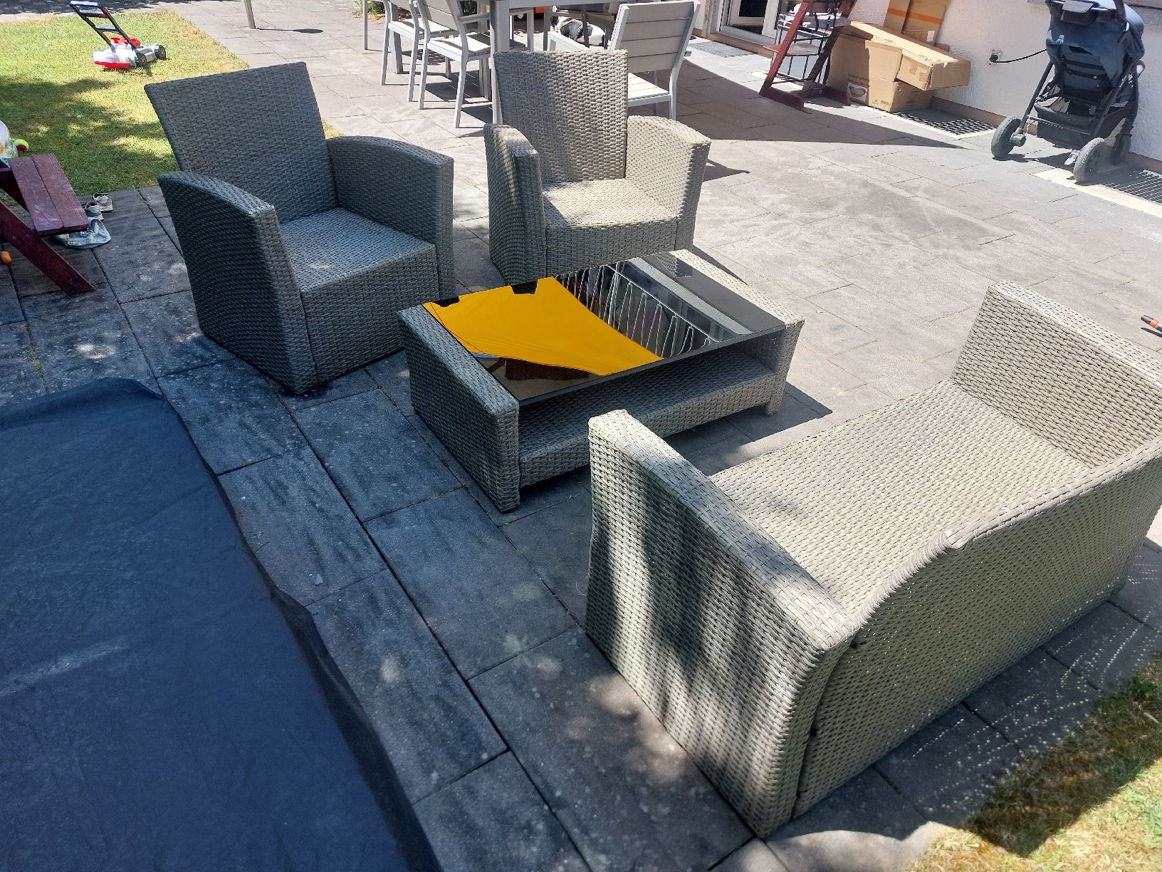 Poltrone: Garten-/Sommerlounge in Rattanoptik – Nuovo (secondo la descrizione) da Lenzburg venduto da Judi8995 1