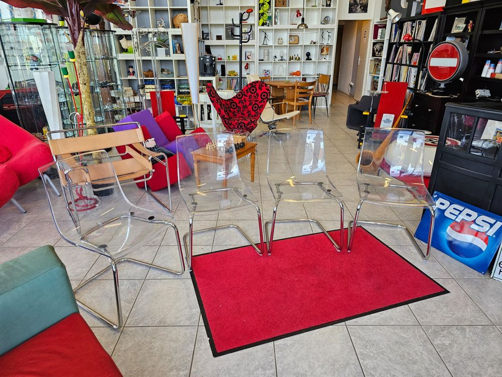4 IKEA Tobias Chair Carl Öjerstam Acryl Freischwinger Stuhl Kaufen