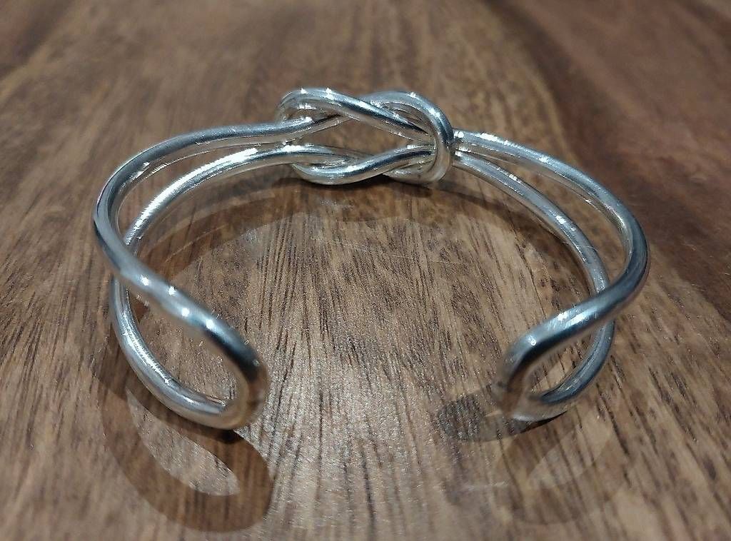 Armbänder & -reifen: Bracelet Rigide "Double Noeud" Argent Massif 925. – Gebraucht aus VÉTROZ von UNIKATYPIK 3
