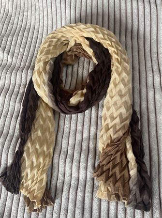 FRAAS Schal 🧣 braun beige gemustert