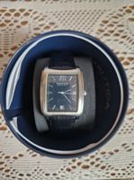 Montre Nautica Steel homme rectangulaire cadran bleu - Neuve