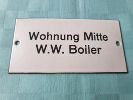 Email Schild Wohnung Mitte W. W. Boiler