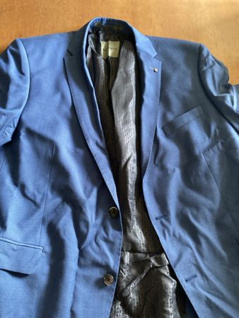 Herren Sakko Benvenuto blau Struktur guter Zustand