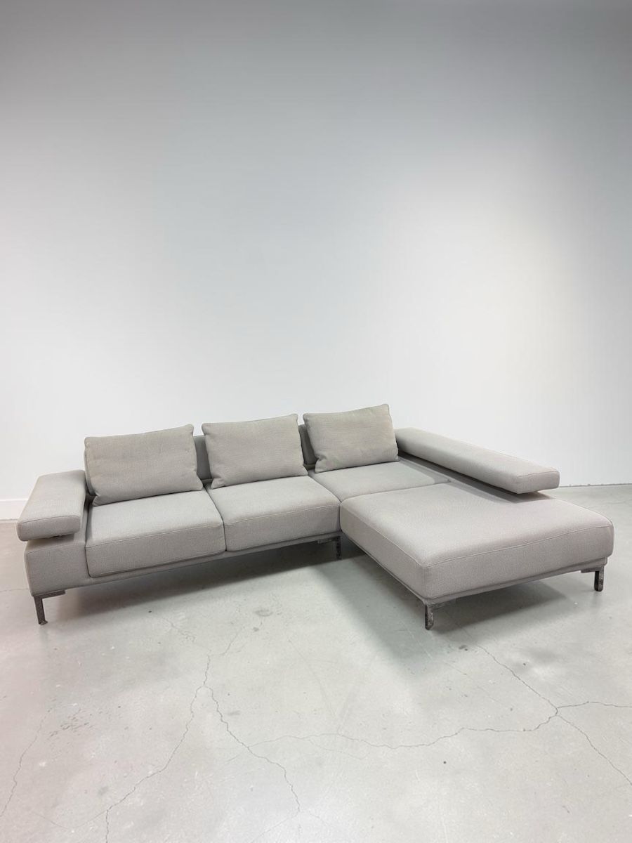 Pfister Sofas: Pfister Designer Jess Ecksofa mit Longchair, HellGrau – D'occasion à Fehraltorf par Sofalab.swiss 1