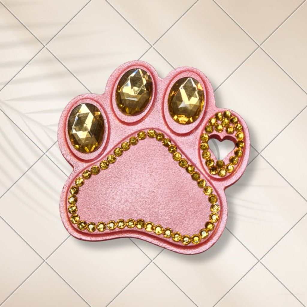Magnete: Keramik Pfote Magnet - Pink - handmade – Neu und originalverpackt aus Basel von Olivia_BS 3