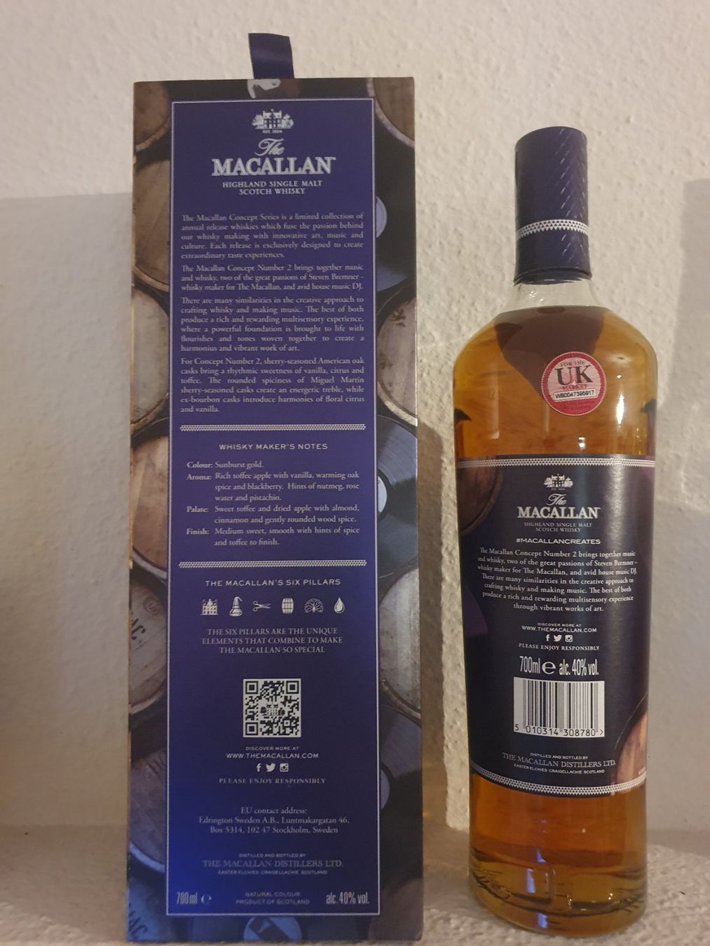 Macallan Spiritueux: Macallan Concept 2 – Neuf avec emballage d'origine à Langnau am Albis par jer_pm72 2