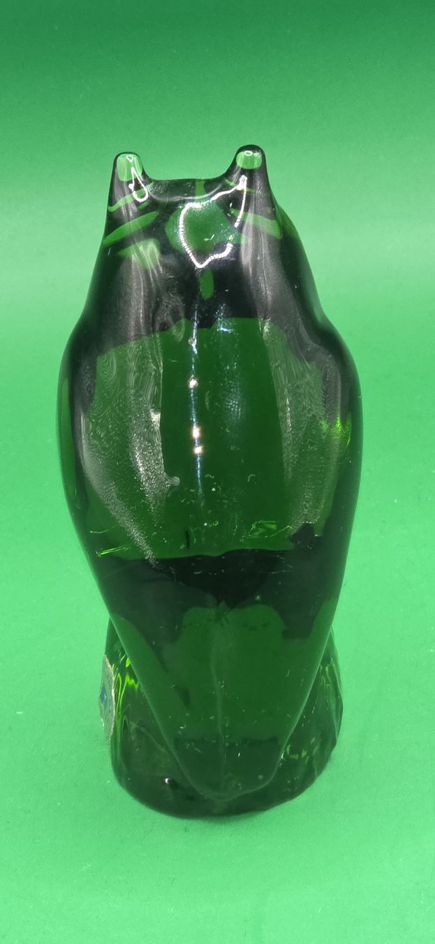 Figuren: Raijmyre Sweden Glas Figur Eule Grün – Gebraucht aus Zürich von Daniela51 2