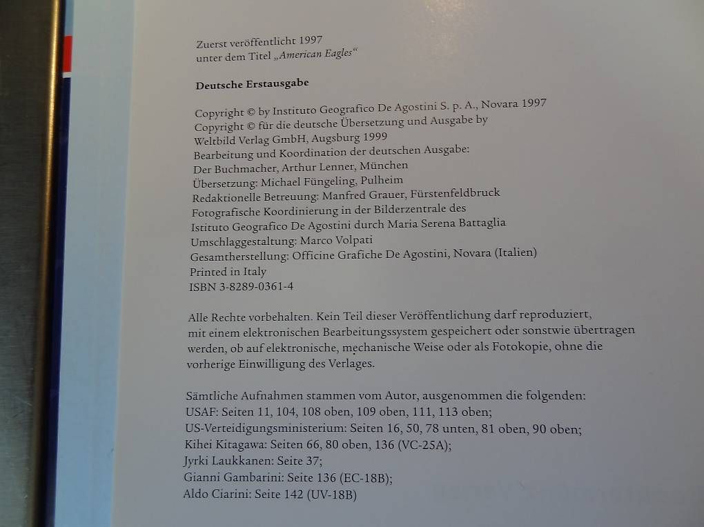 Libri: American Eagles Buch neuwertig – Usato da Bennau venduto da brummel03 9