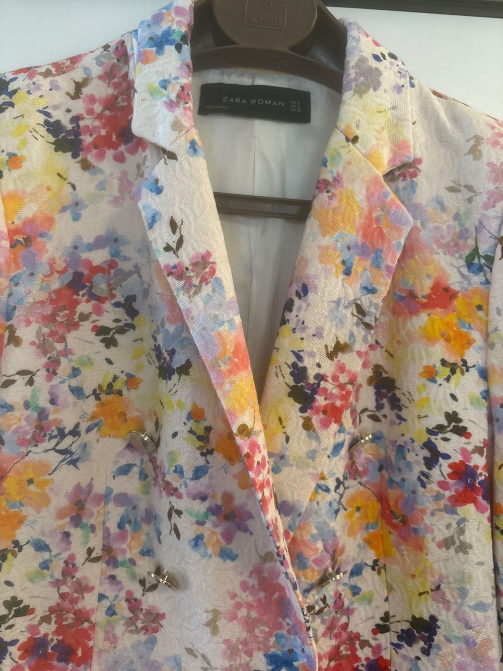 Zara Jacken: Blazer mit Blumenmuster - Zara - Gr. S - neuwertig – Neu (gemäss Beschreibung) aus Brügg BE von doppelrittberger 1