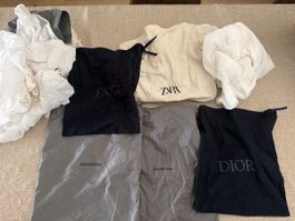 Staubbeutel Dior Balenciaga Zara 6 Stk. guter Zustand