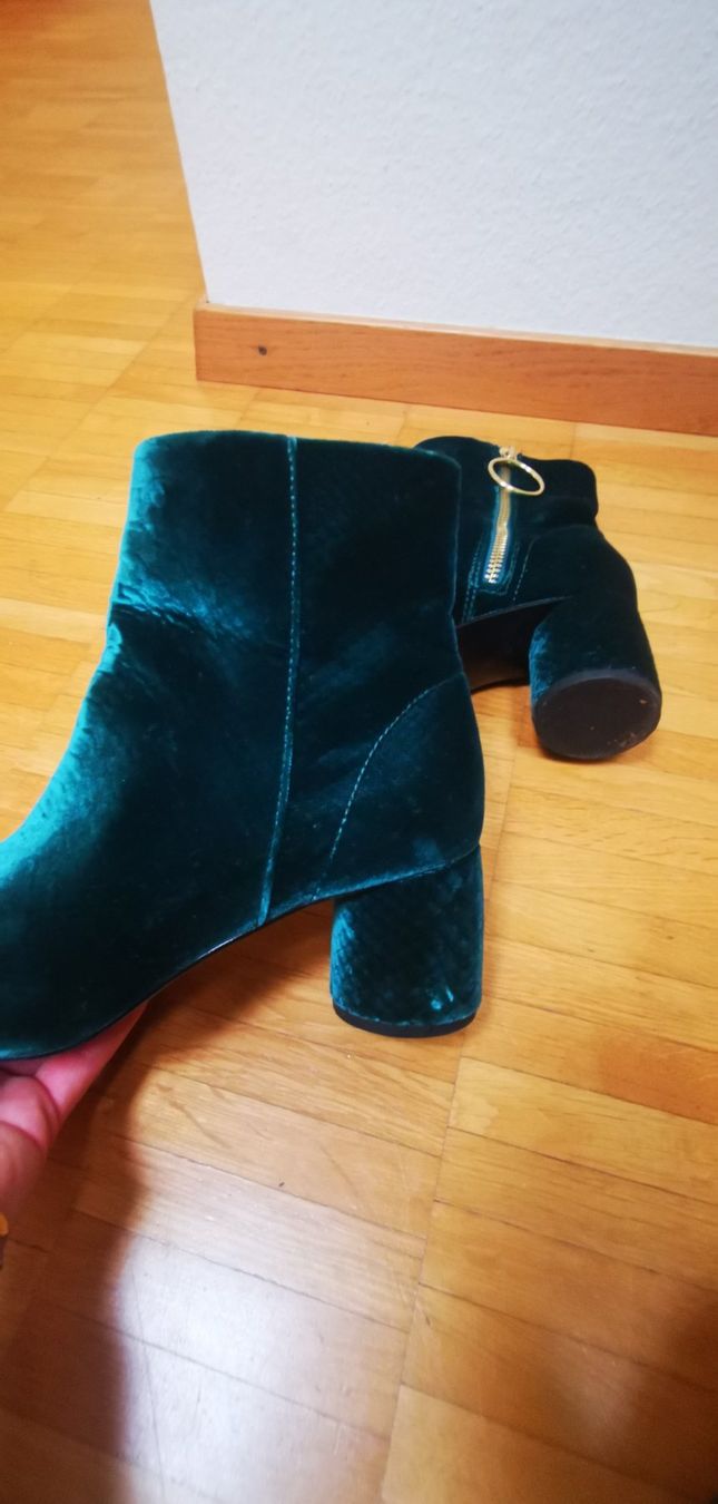 Scarpe da donna: Samt Stiefeletten, türkis, Grösse 37 – Usato da Frauenfeld venduto da Knodel 2