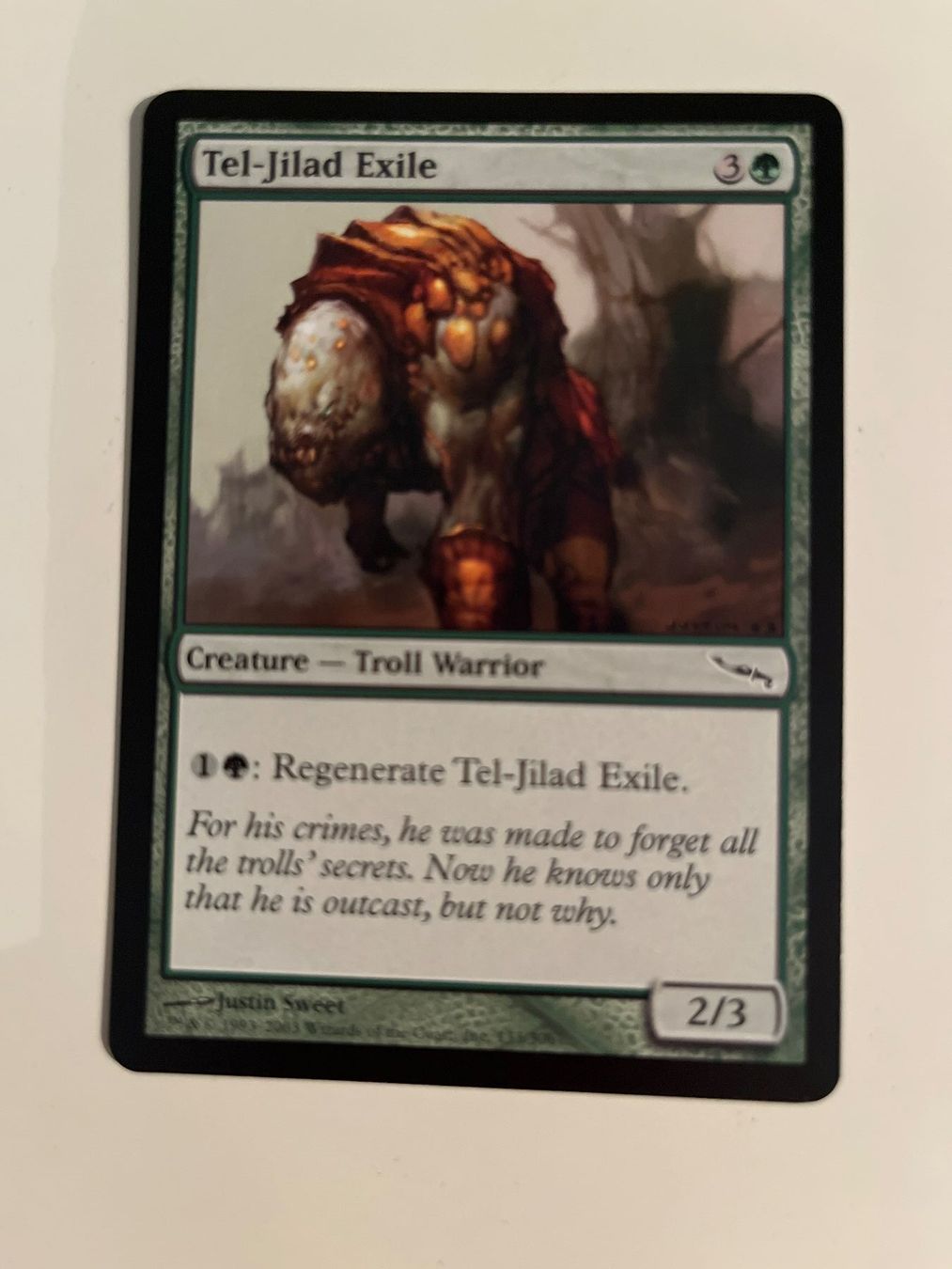 Magic The Gathering Carte collezionabili: 1 x Tel-Jilad Exile - Magic: The Gathering - MtG – Usato da Kriens venduto da Shadi1980