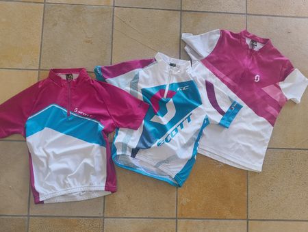 3 X Radtrikot Scott Grösse Kids M / 140cm