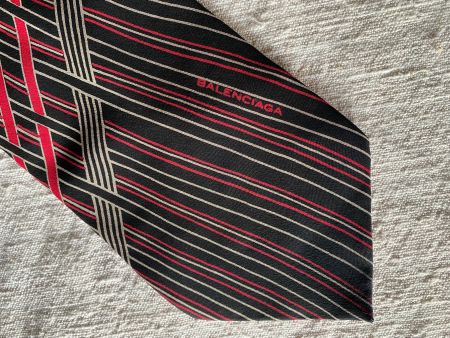 BALENCIAGA Seiden Krawatte  - Vintage