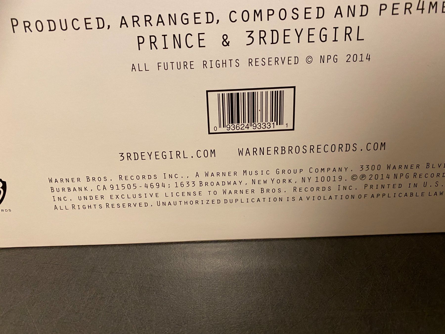Dischi in vinile: Prince - Plectrumelectrum Orginal LP 2014 – Nuovo (secondo la descrizione) da Basel venduto da VinylLover68 5