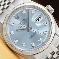 Veredelte Rolex Datejust 41 mit Diamanten im Platinlook