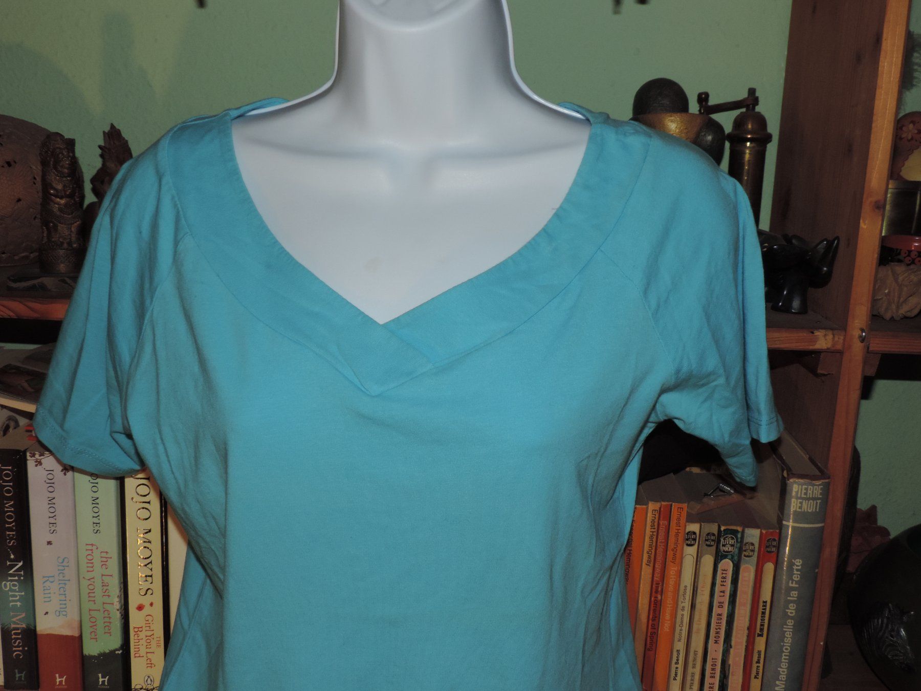 T-shirt: t-shirt bleu turquoise – Usato da Genève venduto da Axelle333 2