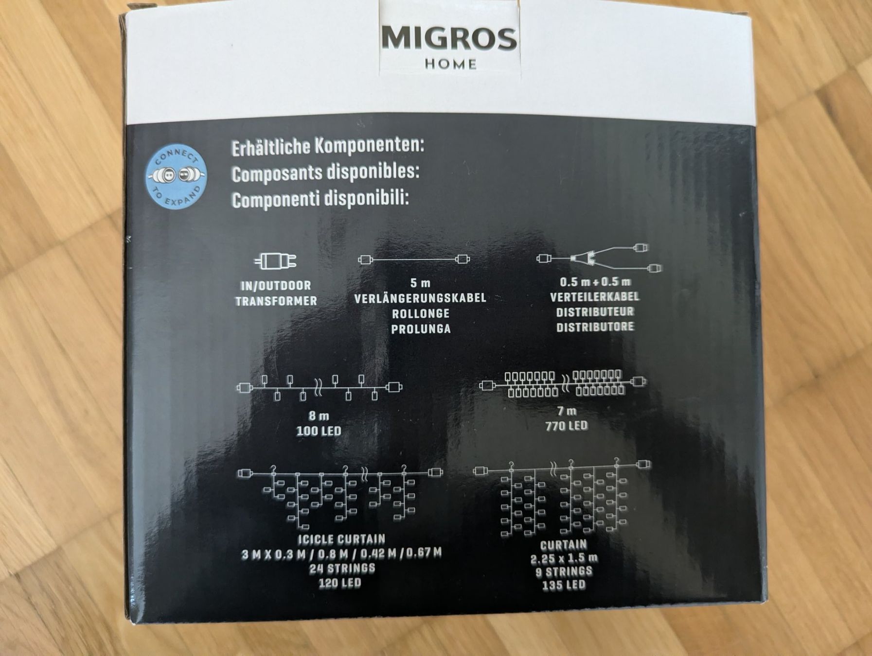 Migros Ghirlande e barre luminose: Migros Home Lichterkette Cluster, 770 LEDs Neu – Nuovo e nell'imballaggio originale da JONA venduto da gin_yl55 2