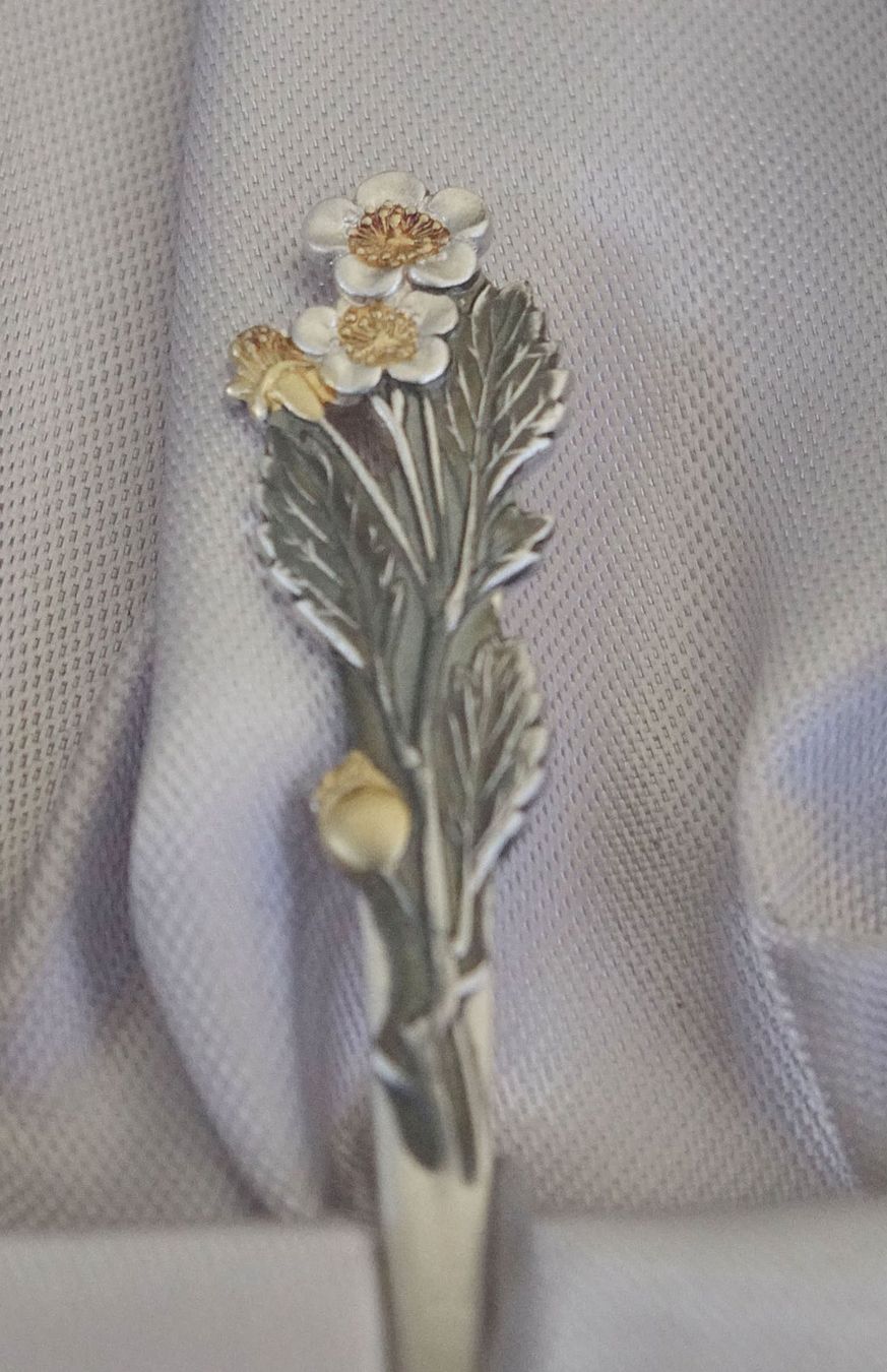 Cucchiai: Japan Silberlöffel Kirschblütendekor Ginza – Nuovo e nell'imballaggio originale da Winterthur venduto da Hiruko 5