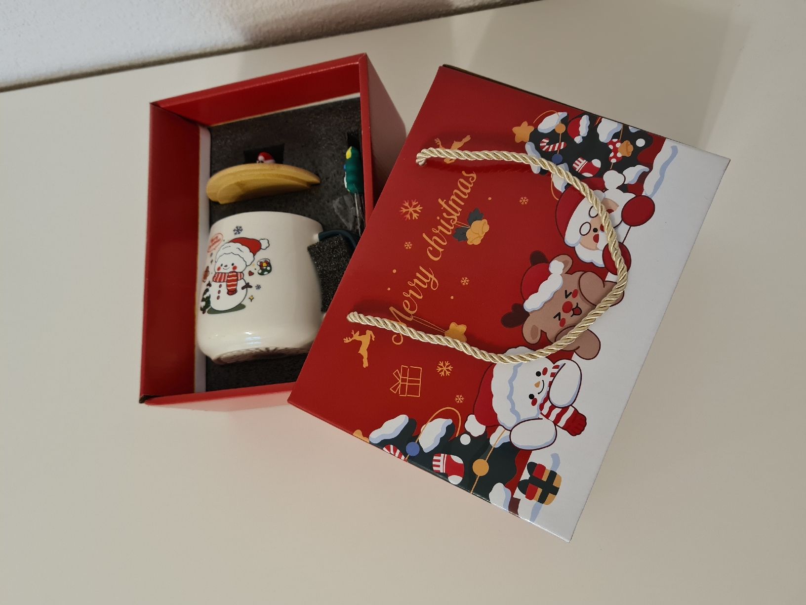 Tazze: Weihnachtstasse - Set mit Deckel und Löffel – Nuovo e nell'imballaggio originale da Diessenhofen venduto da nananadja 3