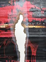 BERNARD AUBERTIN -  Affiche Brûlée. Unterzeichnet von Hand