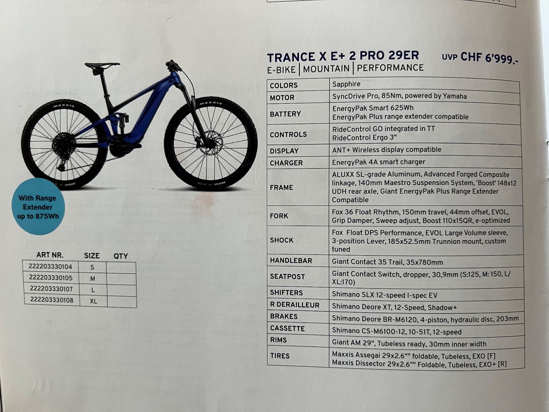 Giant Biciclette: GIANT Trance E+2  Pro E-Bike  NEU /  M / Farbe Sapphire – Nuovo (secondo la descrizione) da Eschen venduto da Sele-Radsport 4