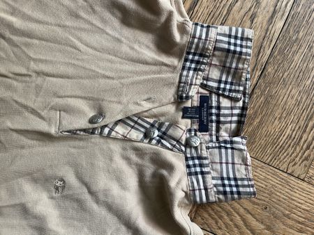 Unisex Polohemd Burberry Beige Grösse S/M guter Zustand