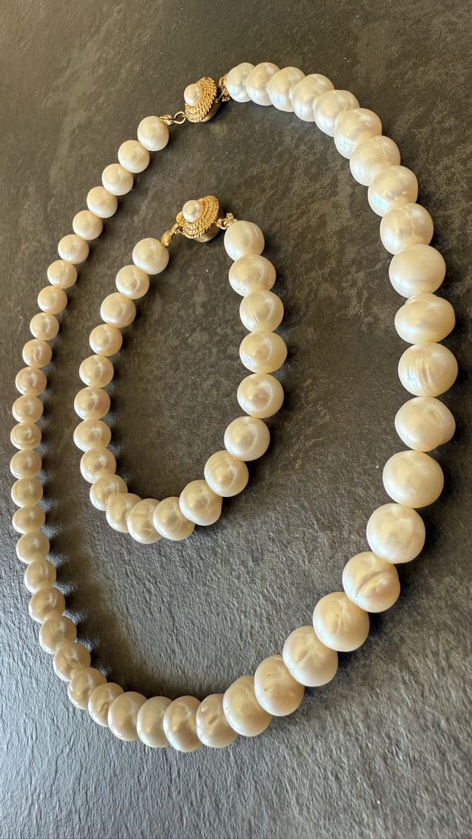 Altri gioielli: Collier de perles veritable vintage - Élégant & Chic – Usato da Nyon venduto da stylevintage79 1