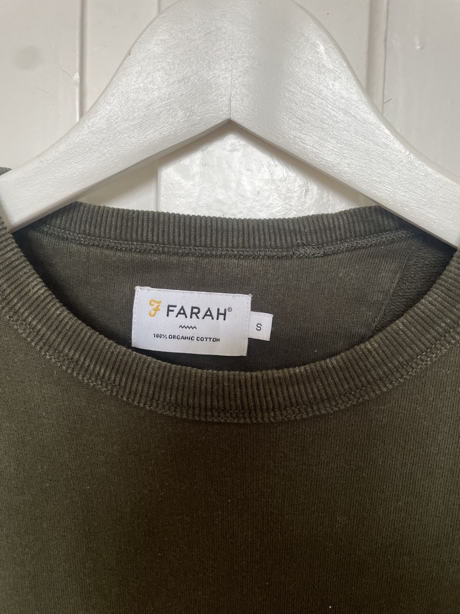 Maglioni & Felpe: Farah Sweatshirt Herren Gr. S olive – Usato da Zürich venduto da TheWickerman 1