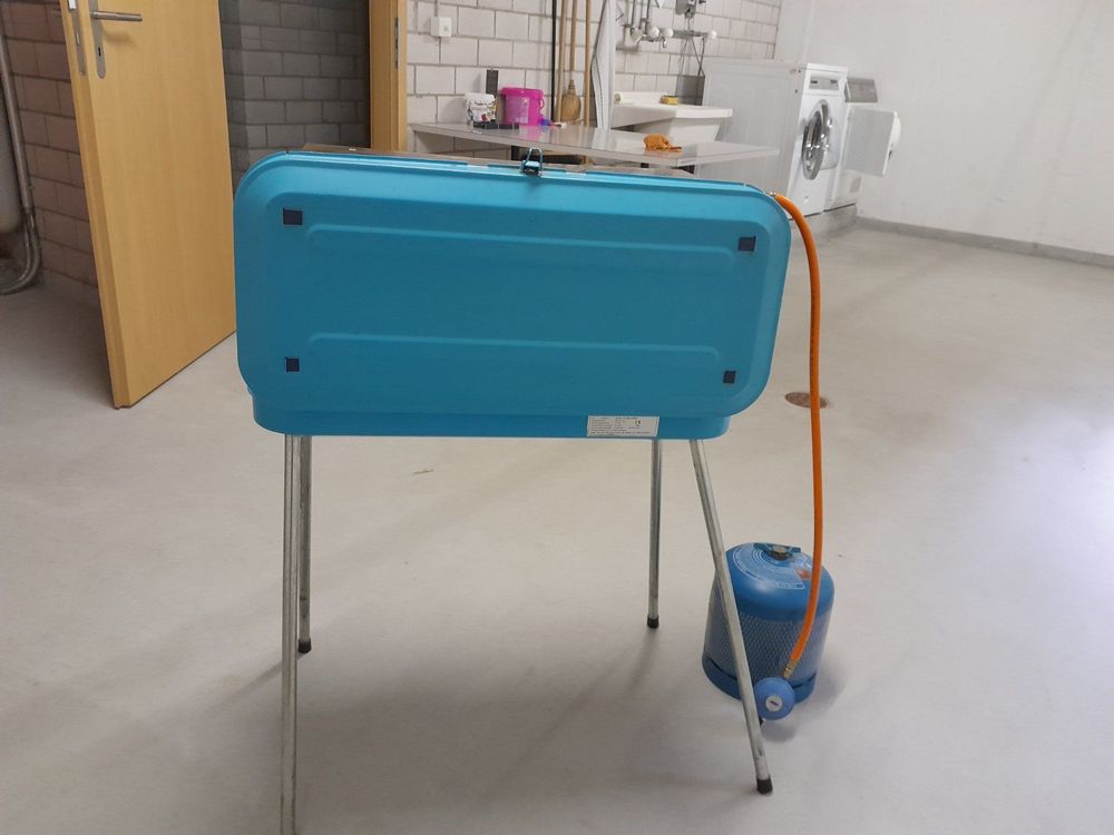 Campingaz Grill Koffer Pueblo inklusive Gasflasche voll. Kaufen auf
