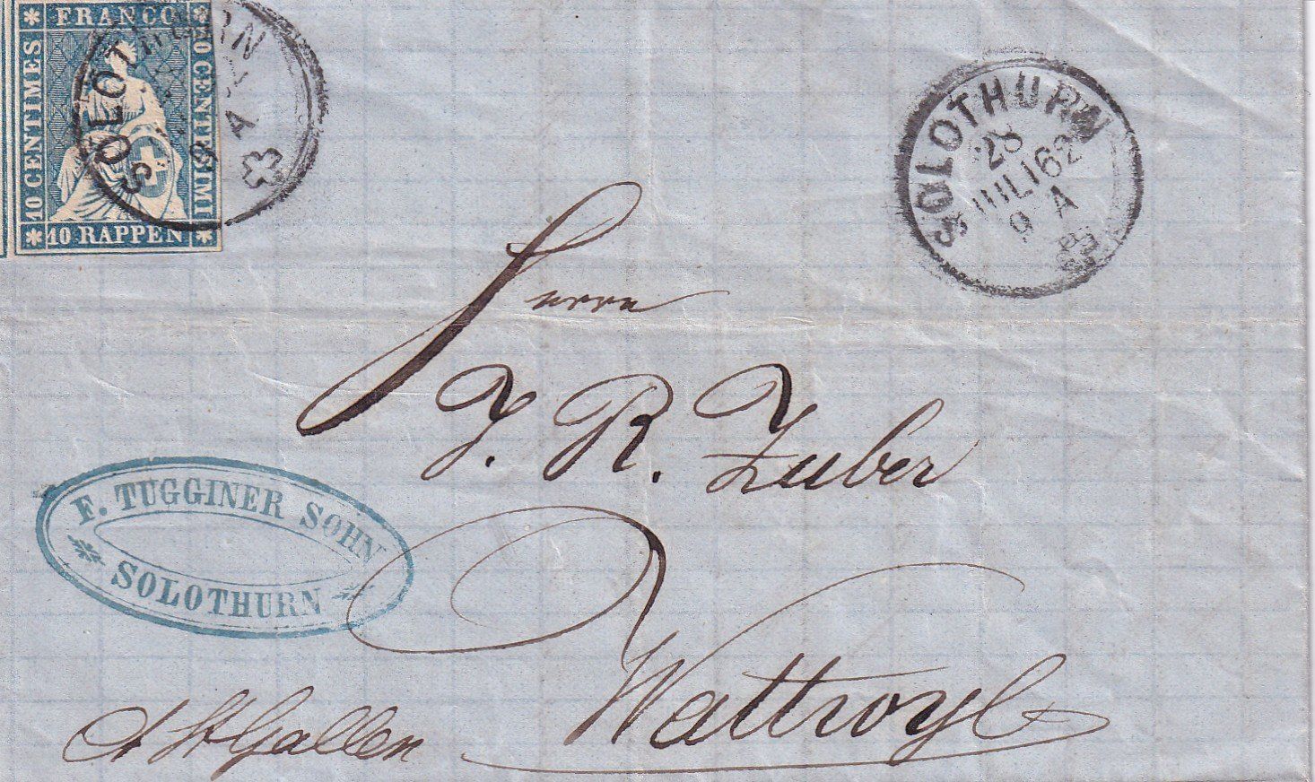 Alle Briefmarken: TOP Strubelbrief komplett mit 23 WATTWYL++++ – Gebraucht aus Samnaun-Compatsch von Marken-Murk